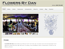 Tablet Screenshot of flowersbydan.com
